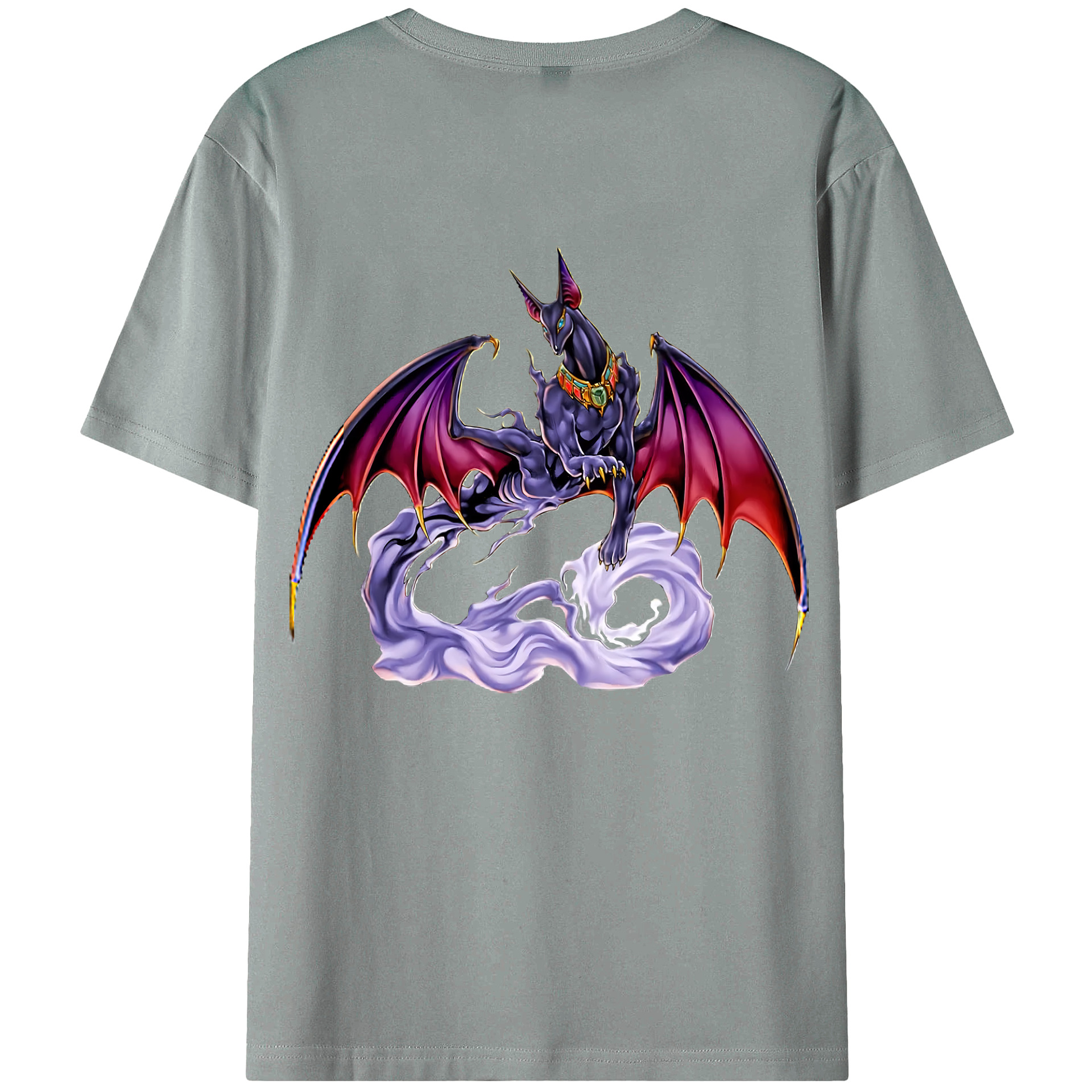 （画像用） 遊☆戯☆王 Yu-Gi-Oh! 綿100％ メンズ半袖Tシャツ（バックプリント） 通気性